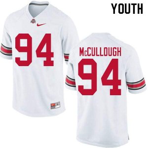 Youth Ohio State Buckeyes #94 Roen McCullough White Nike NCAA College Football Jersey OG JGG4844NS